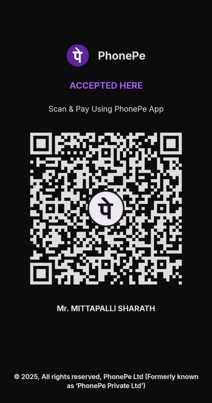 Payment QR Code